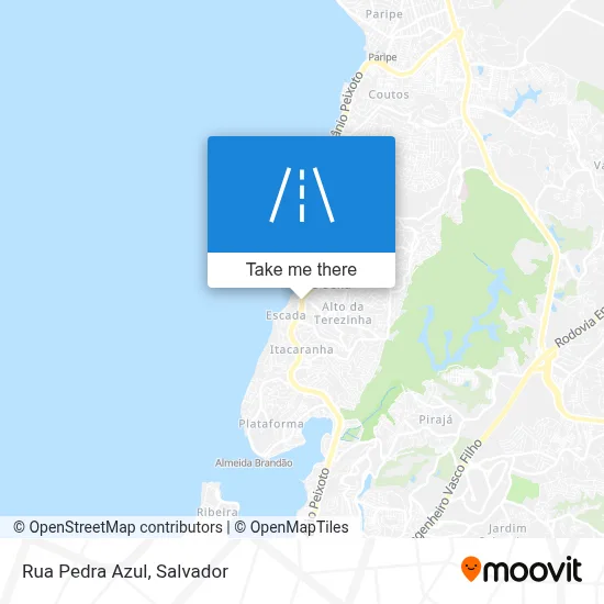 Rua Pedra Azul map