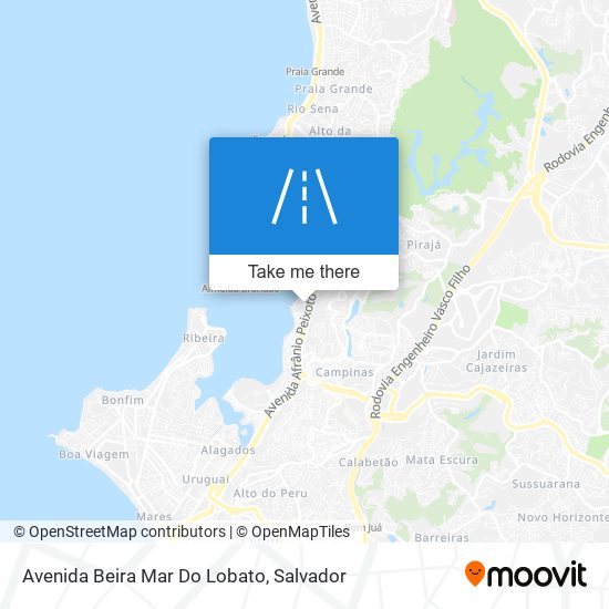 Mapa Avenida Beira Mar Do Lobato