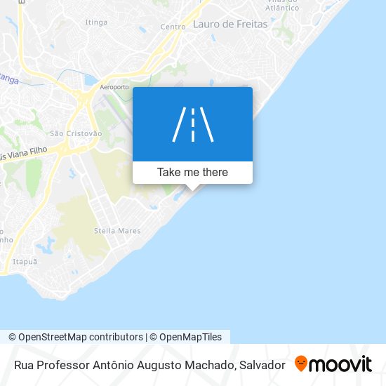 Rua Professor Antônio Augusto Machado map