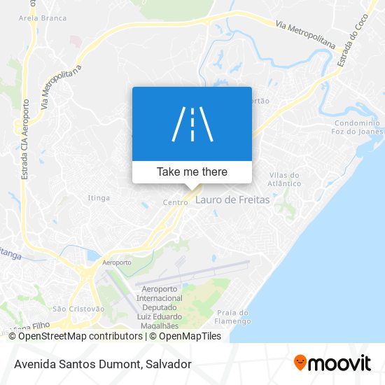 Mapa Avenida Santos Dumont