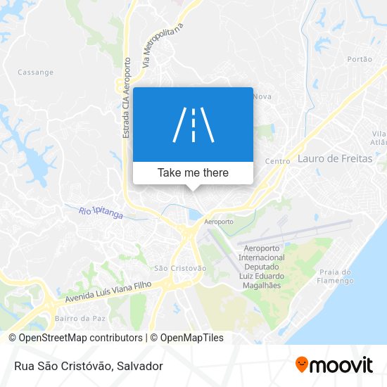 Rua São Cristóvão map