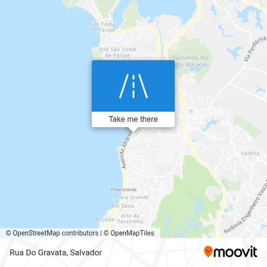 Rua Do Gravata map