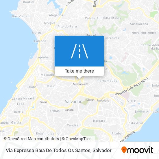 Via Expressa Baía De Todos Os Santos map