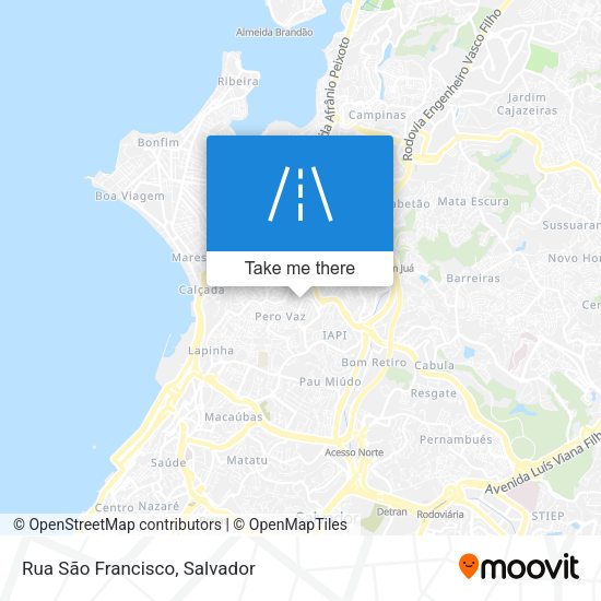 Rua São Francisco map