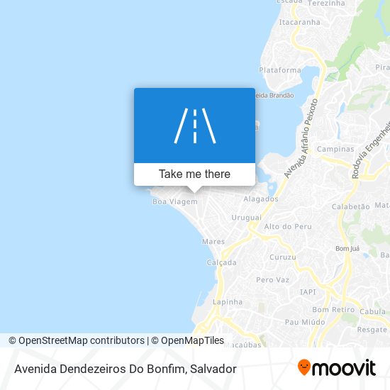 Mapa Avenida Dendezeiros Do Bonfim