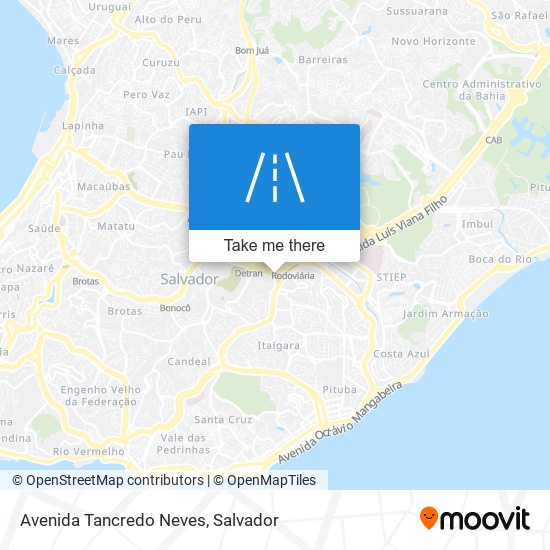 Mapa Avenida Tancredo Neves