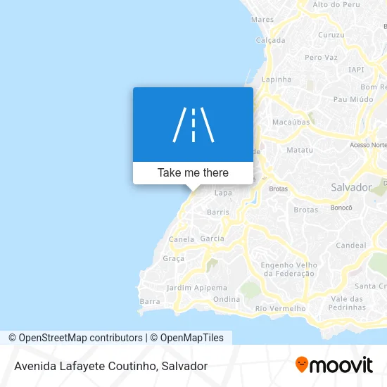 Avenida Lafayete Coutinho map