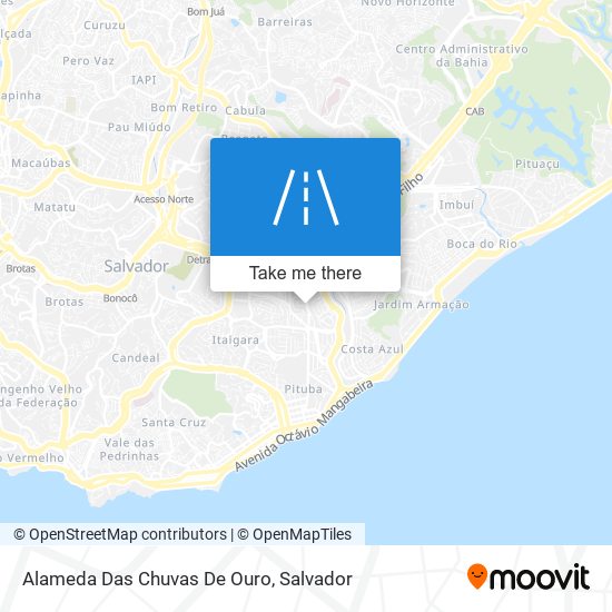 Alameda Das Chuvas De Ouro map