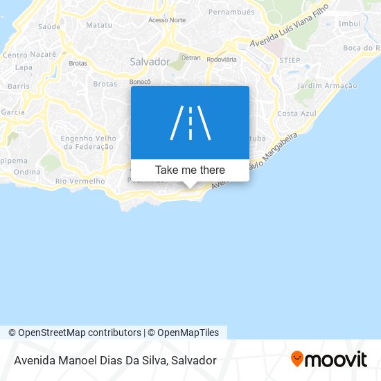 Mapa Avenida Manoel Dias Da Silva