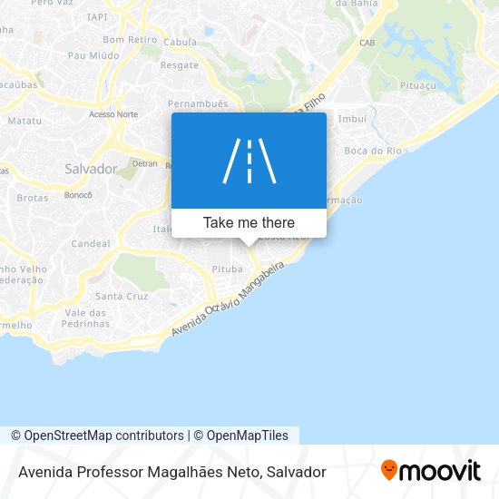 Avenida Professor Magalhães Neto map