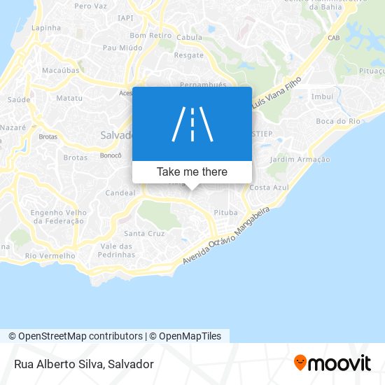 Mapa Rua Alberto Silva