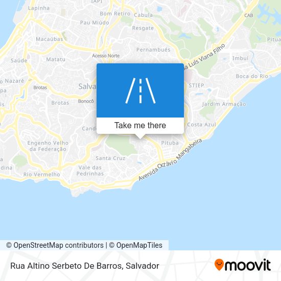 Rua Altino Serbeto De Barros map