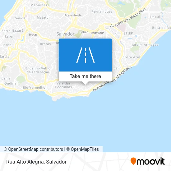 Rua Alto Alegria map