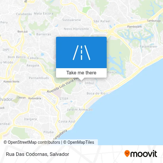 Rua Das Codornas map