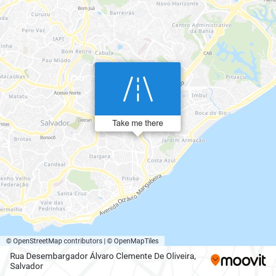 Mapa Rua Desembargador Álvaro Clemente De Oliveira