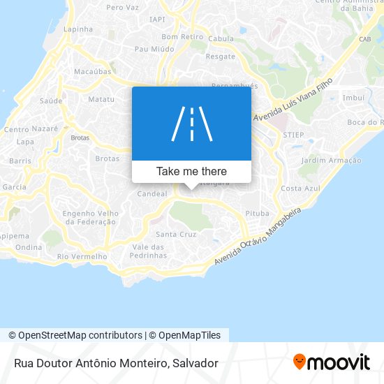 Mapa Rua Doutor Antônio Monteiro