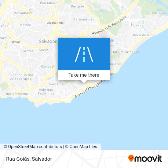 Rua Goiás map