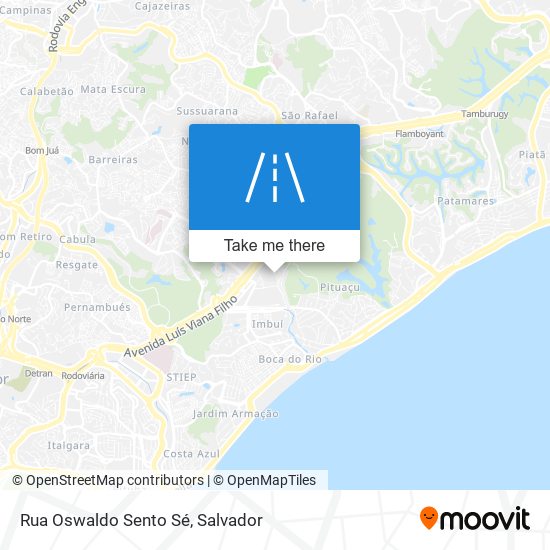 Mapa Rua Oswaldo Sento Sé