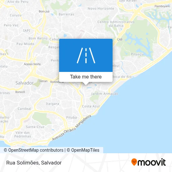 Rua Solimões map