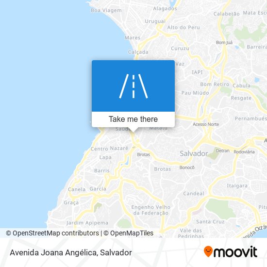 Mapa Avenida Joana Angélica