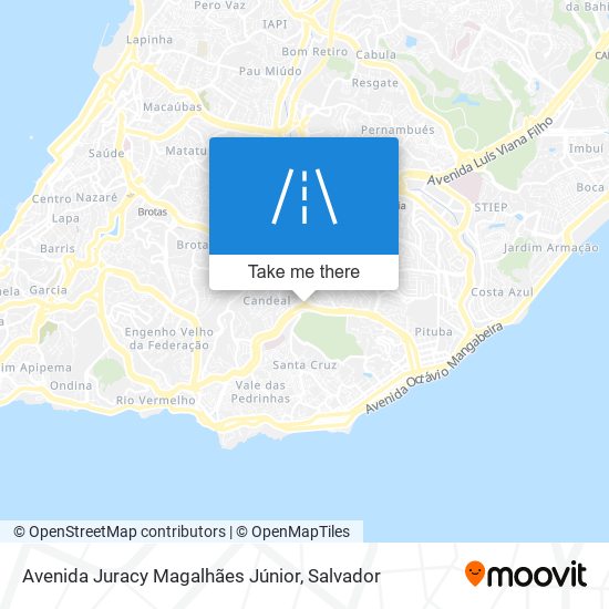 Mapa Avenida Juracy Magalhães Júnior