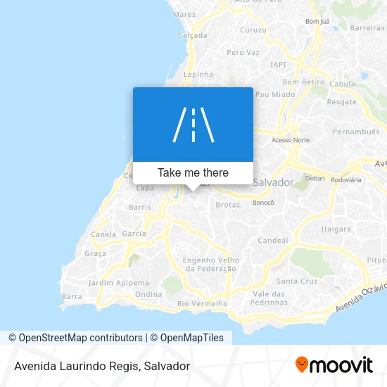 Avenida Laurindo Regis map