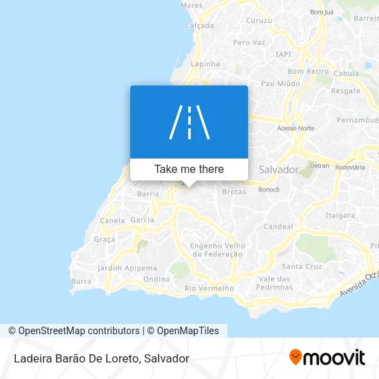 Ladeira Barão De Loreto map