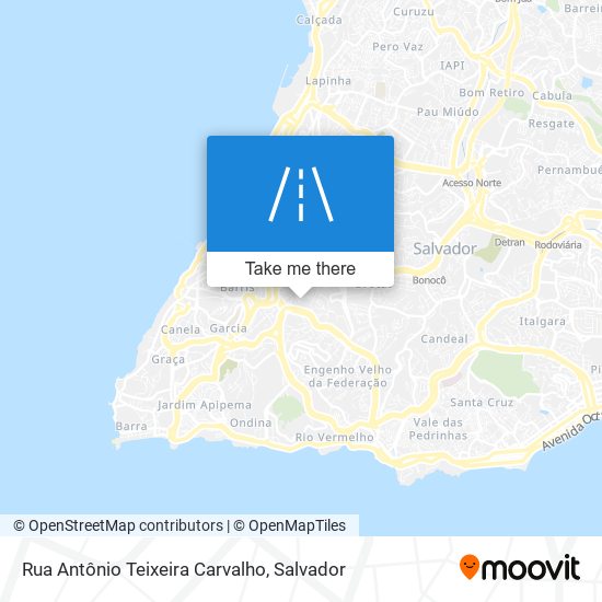 Rua Antônio Teixeira Carvalho map