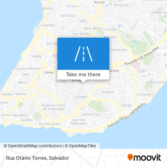 Mapa Rua Otávio Torres