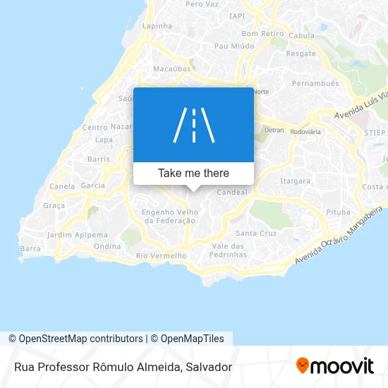 Rua Professor Rômulo Almeida map
