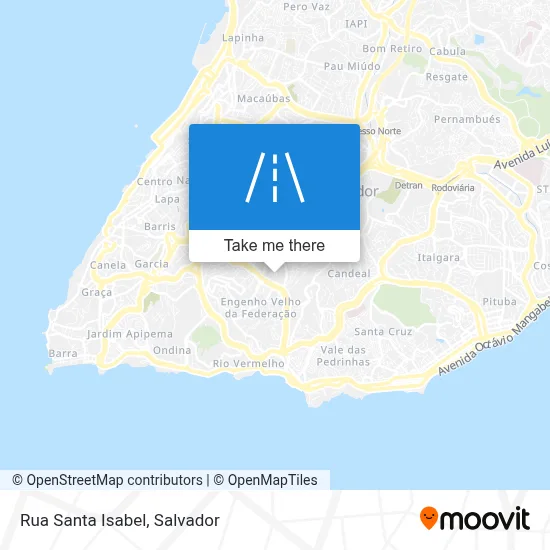 Rua Santa Isabel map