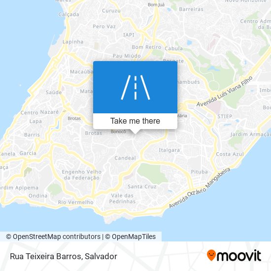 Mapa Rua Teixeira Barros