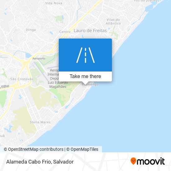 Alameda Cabo Frio map