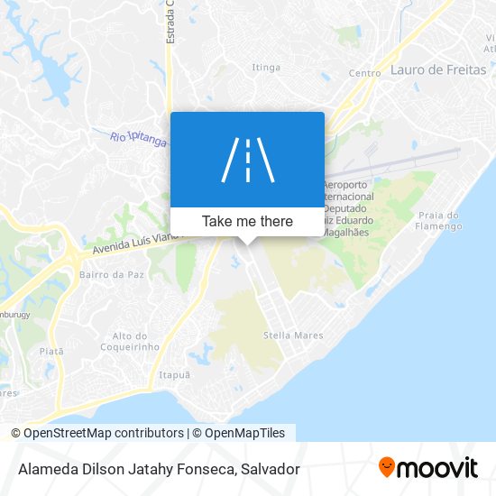 Mapa Alameda Dilson Jatahy Fonseca