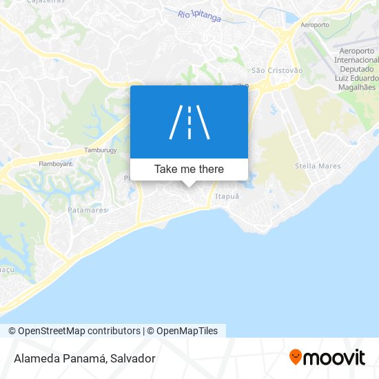 Alameda Panamá map