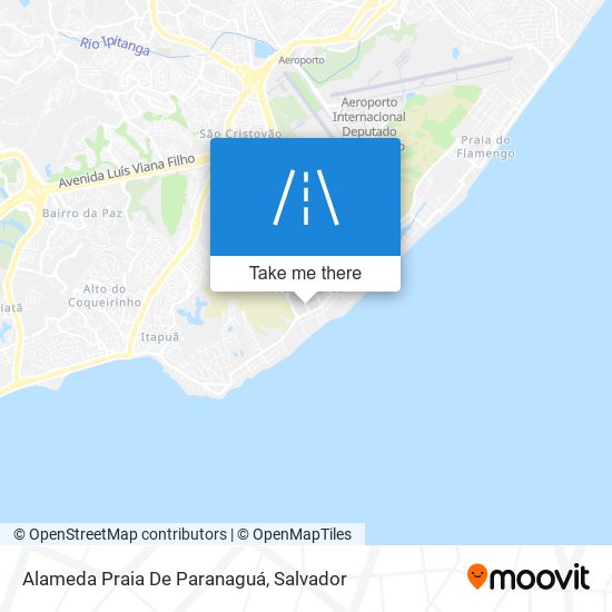 Mapa Alameda Praia De Paranaguá