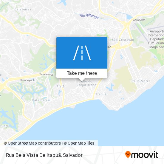 Rua Bela Vista De Itapuã map