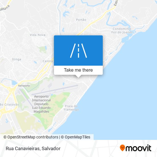 Mapa Rua Canavieiras