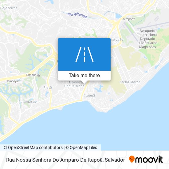 Rua Nossa Senhora Do Amparo De Itapoã map