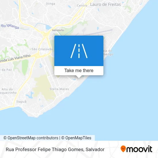 Rua Professor Felipe Thiago Gomes map