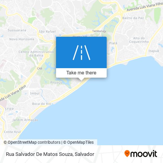 Mapa Rua Salvador De Matos Souza