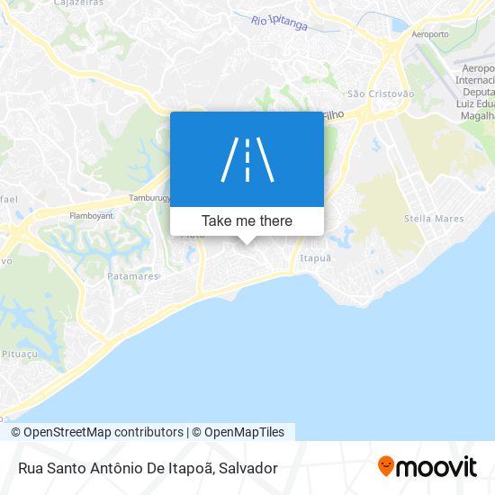 Mapa Rua Santo Antônio De Itapoã