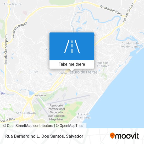 Rua Bernardino L. Dos Santos map