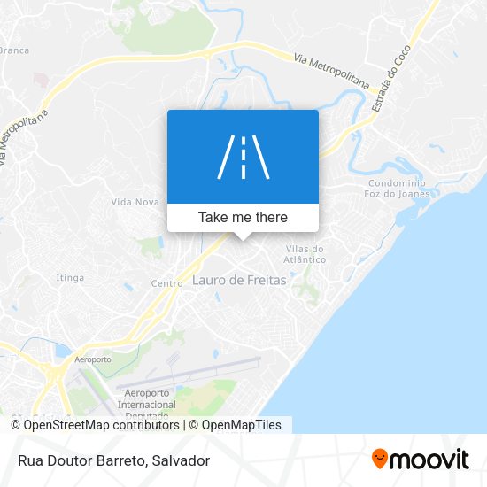 Rua Doutor Barreto map