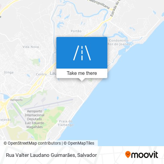 Mapa Rua Valter Laudano Guimarães