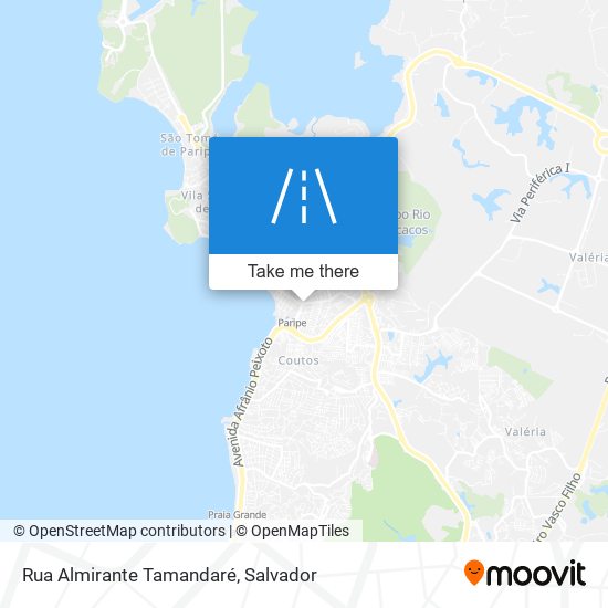 Mapa Rua Almirante Tamandaré