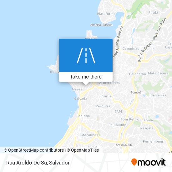 Mapa Rua Aroldo De Sá