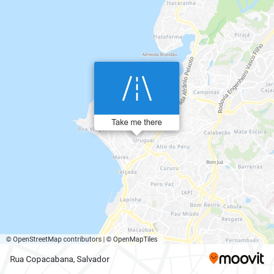 Mapa Rua Copacabana