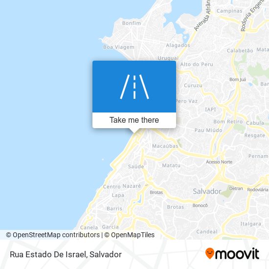 Mapa Rua Estado De Israel