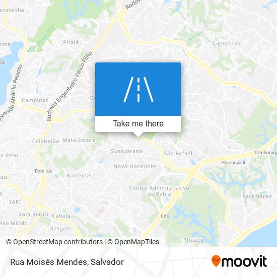 Mapa Rua Moisés Mendes